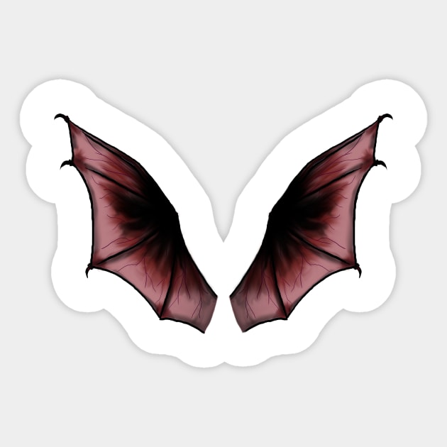 Illyrian Wings Sticker by sparklyclarke